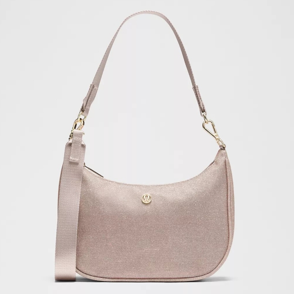 *NWT* LULULEMON City Essentials Small Shoulder Bag 3L In Glitter Pink Champagne